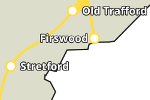 Metrolink network in Trafford